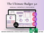 Ultimate Budget Planner | Excel & Google Sheets Template