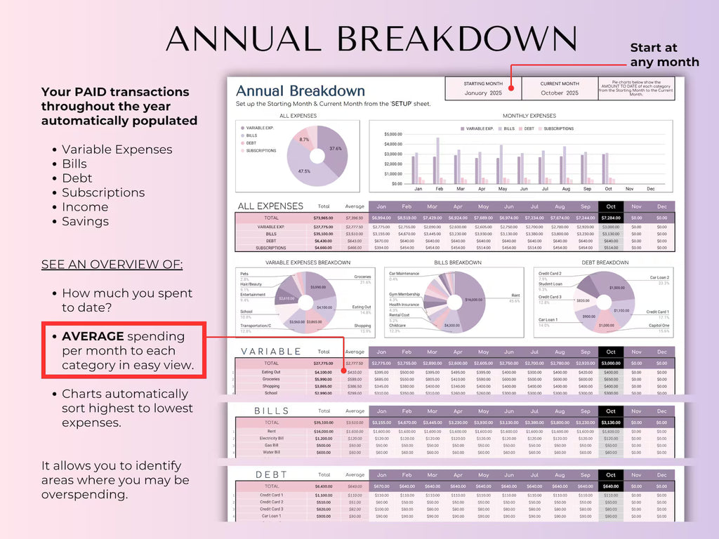 Ultimate Budget Planner | Excel & Google Sheets Template